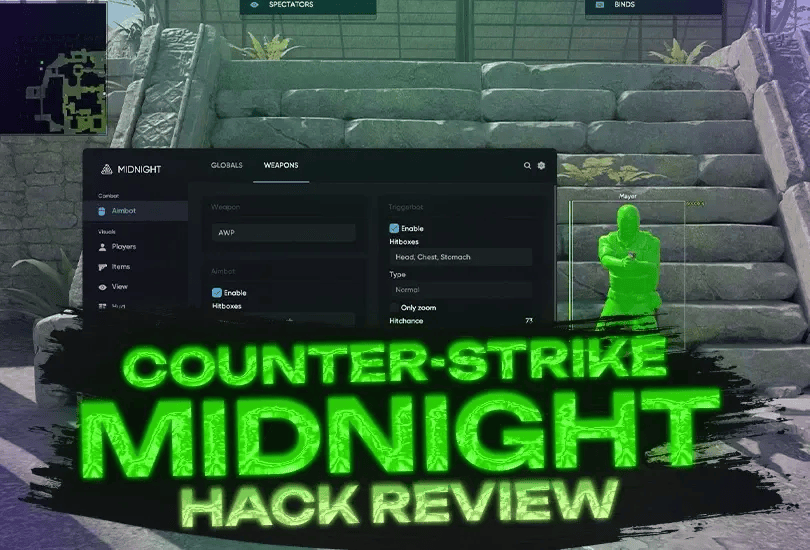 Midnight CS2 | Ultra‑flexible aimbot | Advanced ESP visuals | OBS Bypass SafeMode